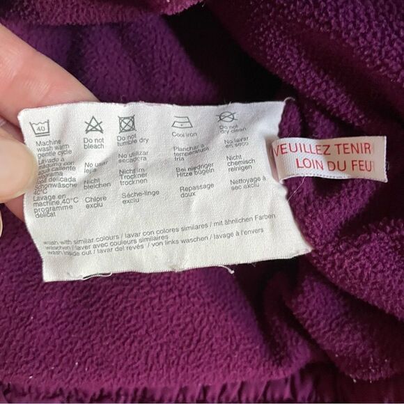 Esprit Purple Hooded Baby Girl Winter Coat Pockets Size 12 Months - Picture 6 of 11